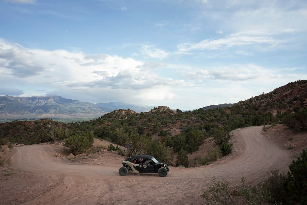(Bethany Baker  |  The Salt Lake Tribune) The driver of an ATV goes up a popular trail outside Richfield on Friday, June 6, 2025. 