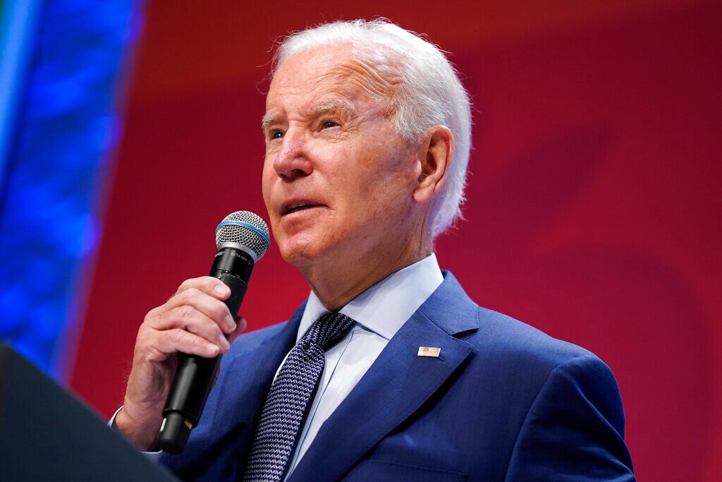 (Evan Vucci | AP) President Joe Biden speaks on Sept. 28, 2022, in Washington.