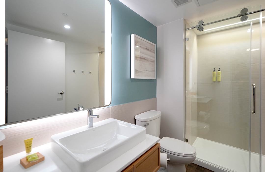 (Francisco Kjolseth | The Salt Lake Tribune) A new residential and hospitality center known West Quarter, located at 100 South and 300 West in Salt Lake City, opened on Wednesday, April 19, 2023. It includes 240 luxury apartments in a tower called The Charles and 272 guest rooms spread over two hotels, Le Meridien and Element, along with several restaurants and soon-to-be opened retail outlets at ground level.