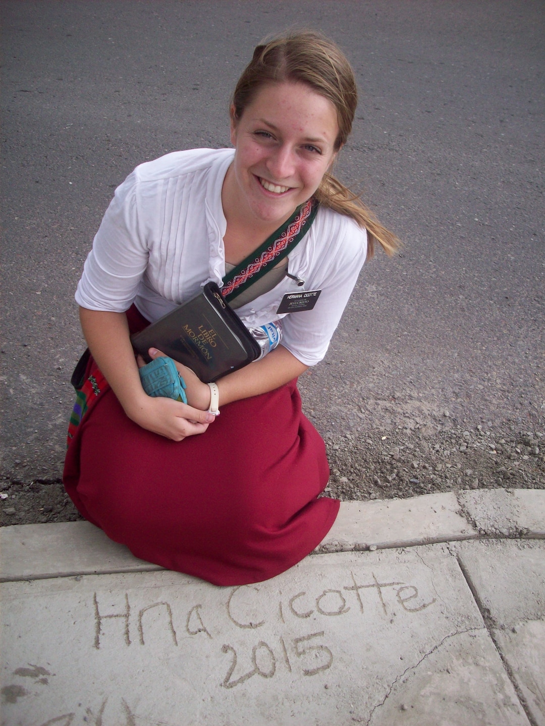 (Courtesy of Maddy Cicotte) Maddy Cicotte on her mission in Bolivia in 2015-2016.