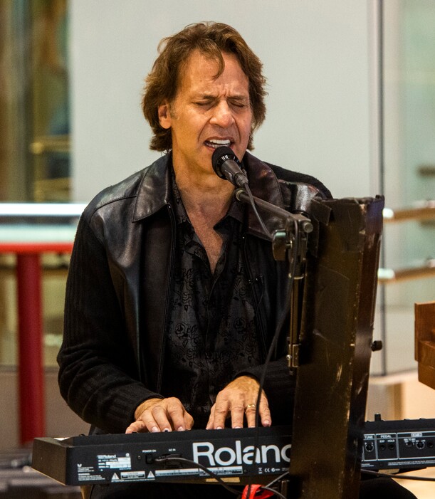 (Rick Egan  |  The Salt Lake Tribune)    Kurt Bestor performs a Christmas medley, during an intimate one-man show at Shriners' Hospital, Tuesday, Nov. 19, 2019.