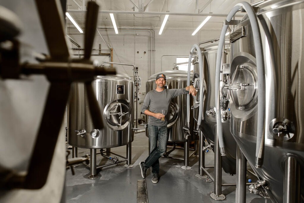 (Trent Nelson | The Salt Lake Tribune)  Ryan Miller, owner of SaltFire Brewing Co., in South Salt Lake Sunday December 3, 2017.