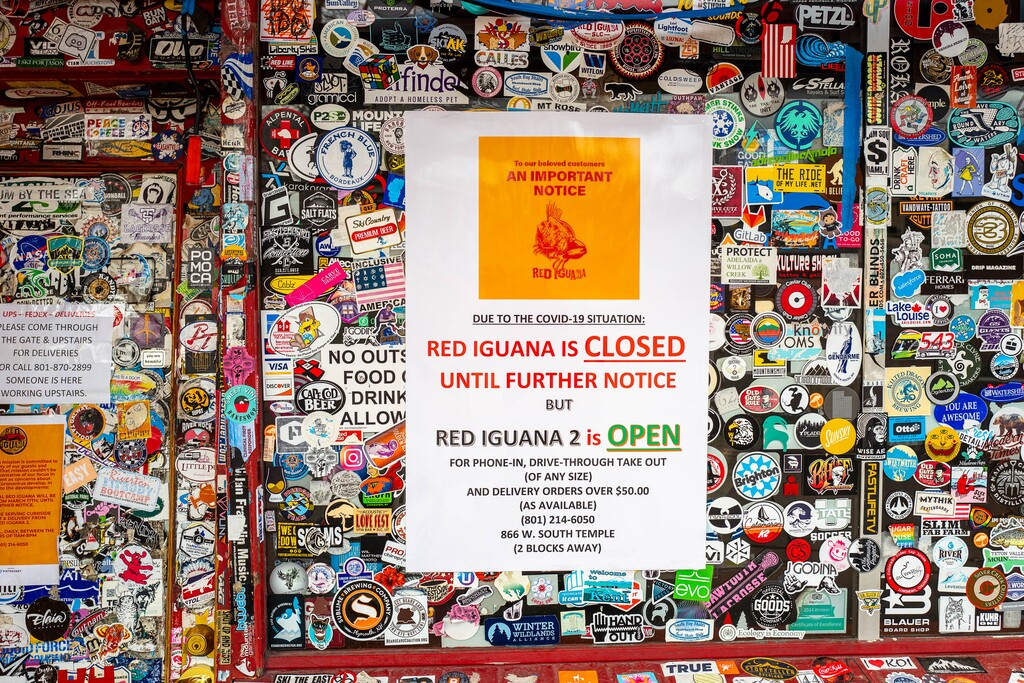 (Trent Nelson  | Tribune file photo) The Red Iguana restaurant in Salt Lake City, closed on Saturday, April 4, 2020.