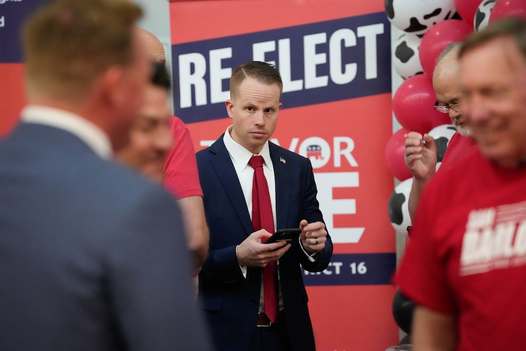 (Francisco Kjolseth | The Salt Lake Tribune) Then-Rep. Trevor Lee, R-Layton attends a convention. He has stepped down from his Capitol Hill post as he faces felony fraud charges.