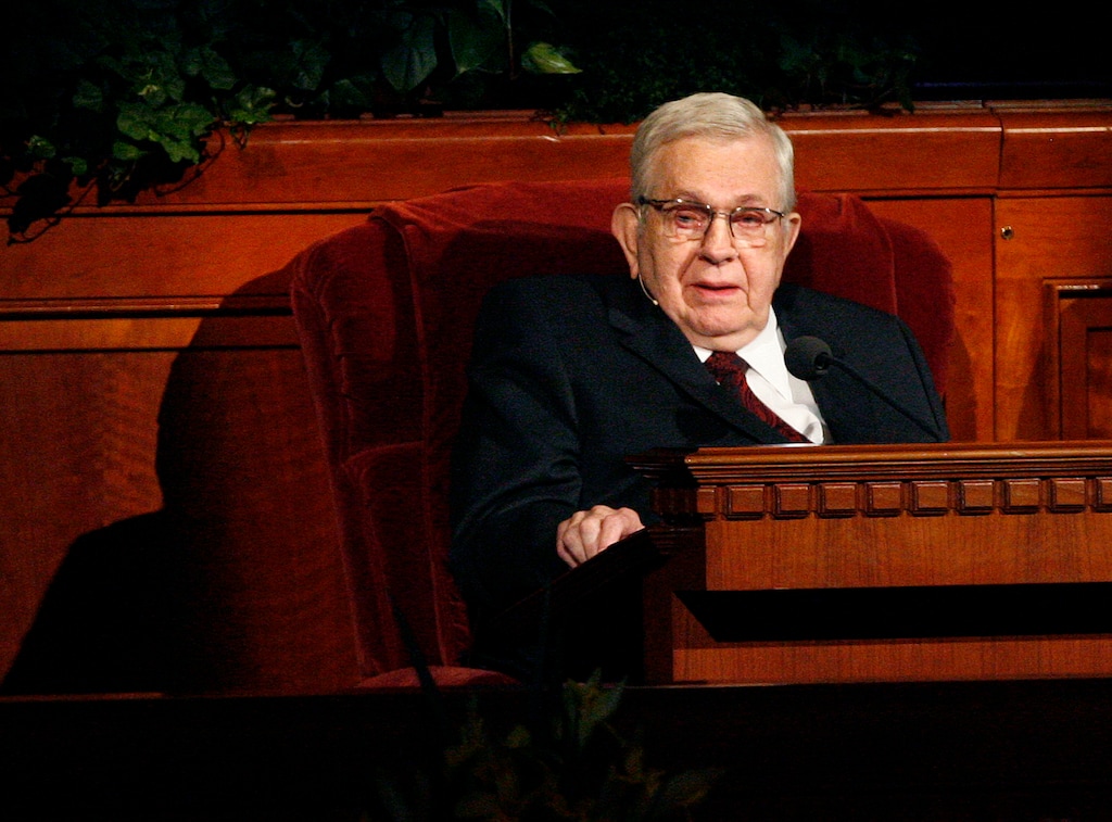 Scott Sommerdorf   |  The Salt Lake Tribune             President Boyd K. Packer, of the Quorum of the Twelve, speaks from his chair at the 182nd annual General Conference of The Church of Jesus Christ of Latter-day Saints, Saturday, March 31, 2012. His talk included thoughts about the family and abortion.