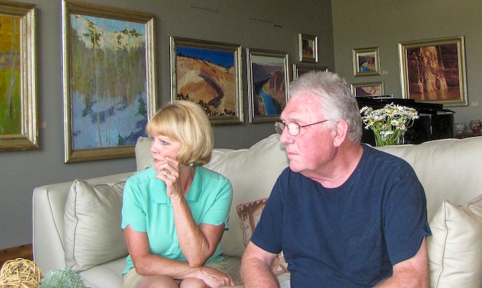 (Mark Havnes | The Salt Lake Tribune) Susan and Paul Bingham, owners of the Bingham Gallery in Mount Carmel, in 2010.