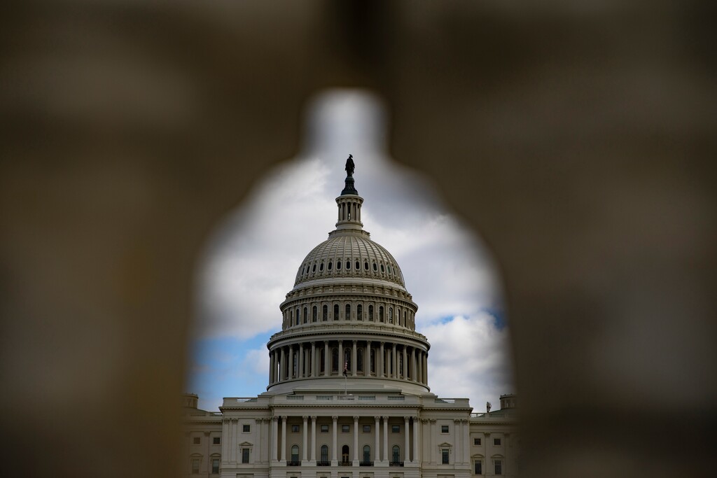 (Samuel Corum | The New York Times)
The Capitol Building in Washington, Jan. 26, 2021. 

"You may have heard that the House just passed a couple of very, very moderate gun safety bills. They now go to the Senate, where Republicans are hoping to let them molder forever in a closet somewhere," writes The New York Times columnist Gail Collins.