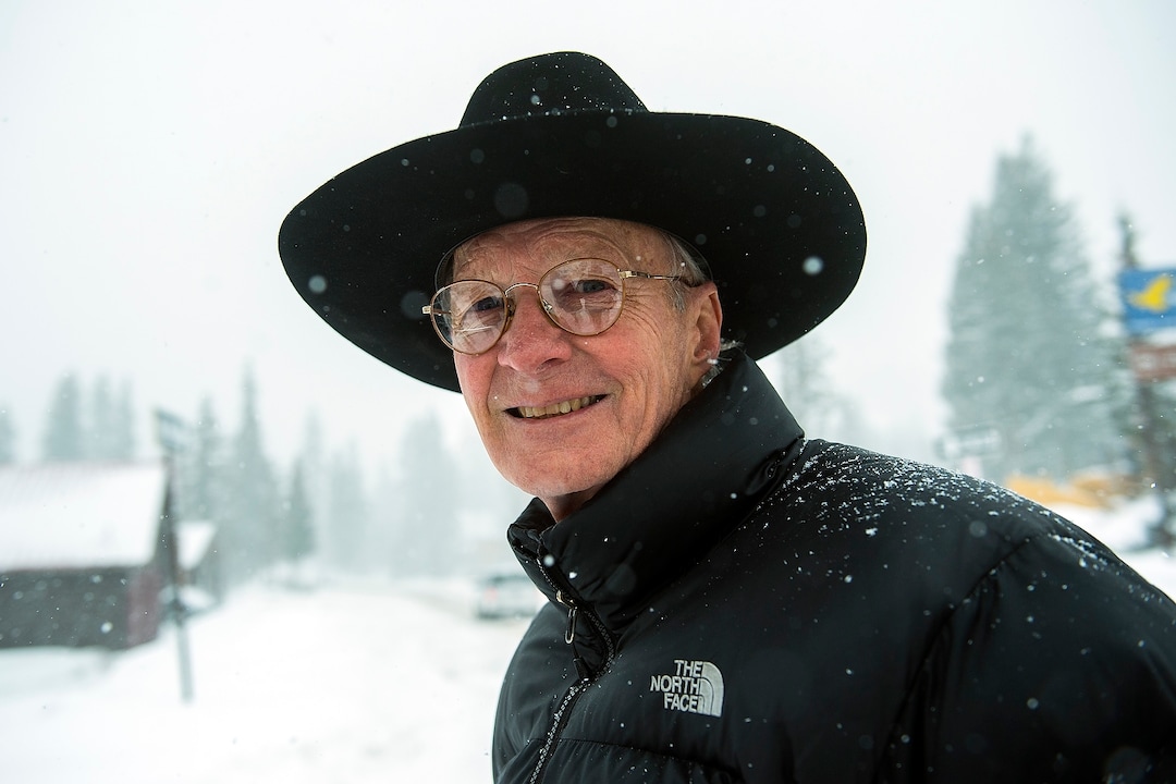 (Chris Detrick  |  The Salt Lake Tribune) Bob Cameron poses for a portrait in Brighton Saturday, December 23, 2017.  