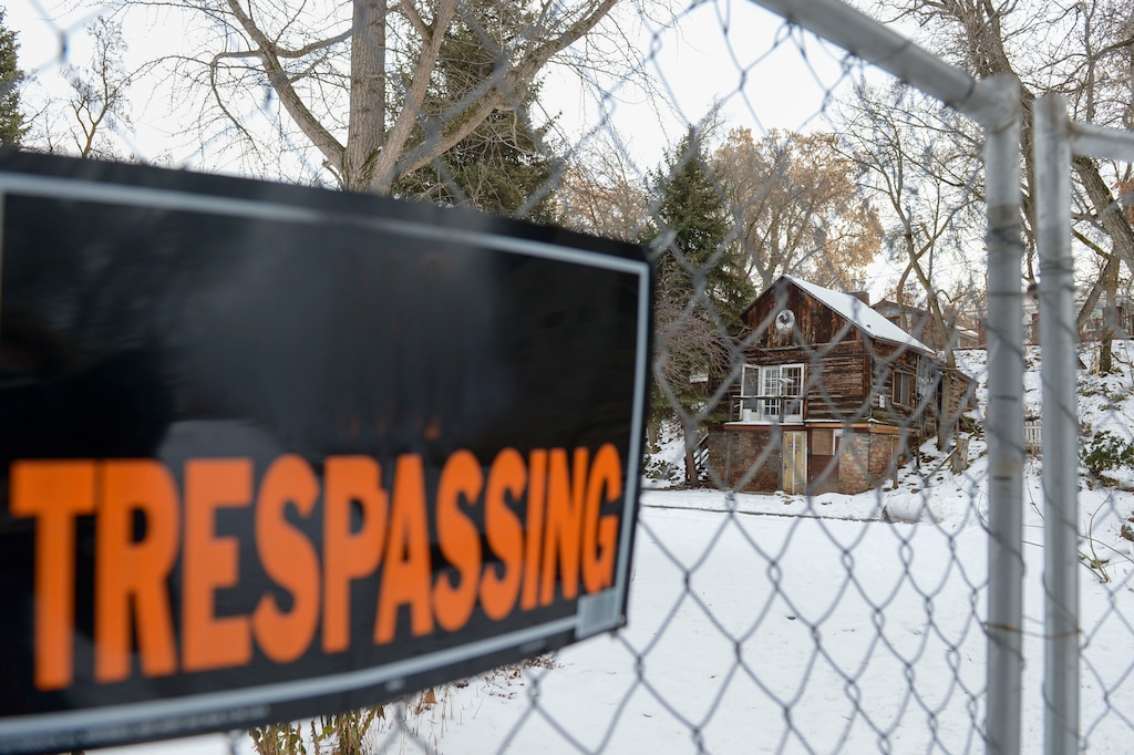 Salt Lake City has not yet completed its purchase of Allen Park, located across the street from Westminster College off 1300 East north of Westminster Avenue, and the site known as "Hobbitville" is off limits to visitors. (Leah Hogsten/The Salt Lake Tribune via AP)