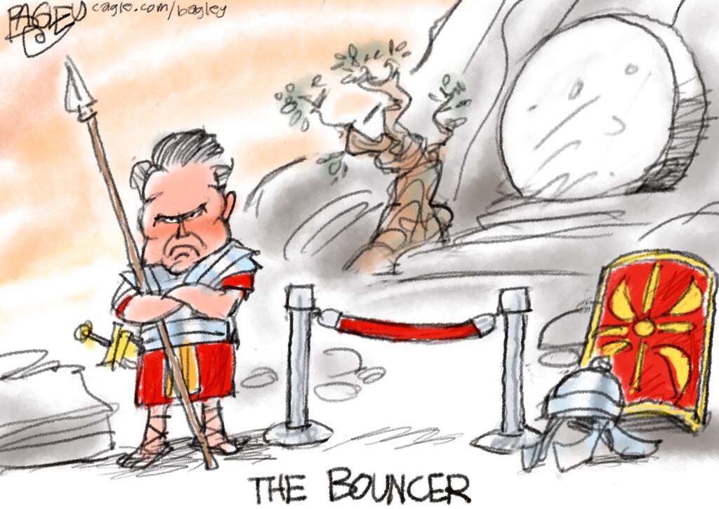 Pat Bagley | God's Bouncer