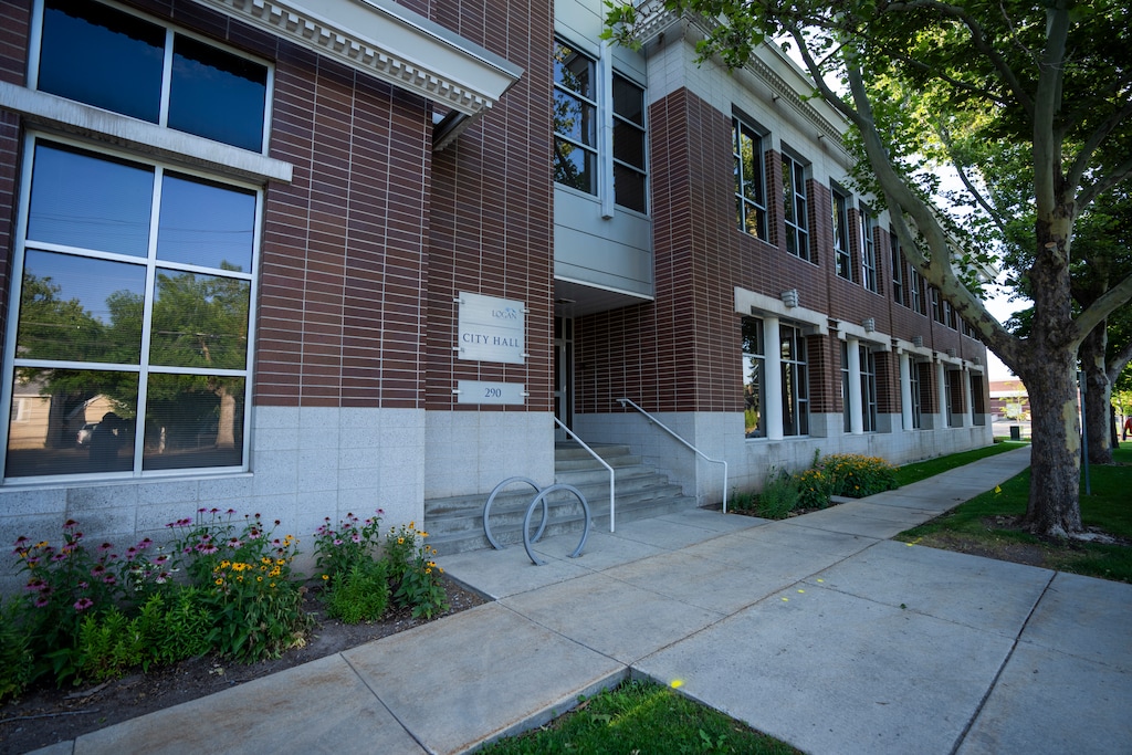 (Rick Egan | The Salt Lake Tribune) City Hall is seen in Logan. City officials outlined potential rules for data centers in order to gather feedback from the community earlier this month.
