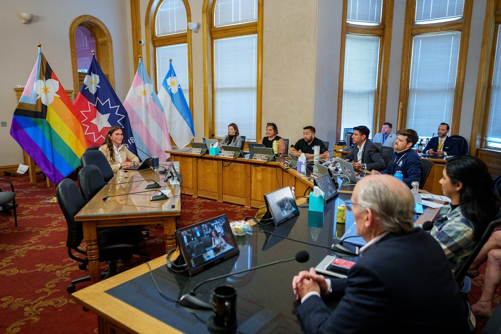 (Trent Nelson | The Salt Lake Tribune) Mayor Erin Mendenhall proposes three new city flags during a meeting of the Salt Lake City Council on Tuesday, May 6, 2025.