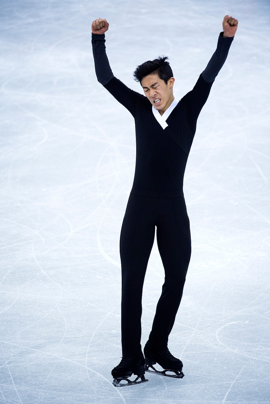 (Chris Detrick  |  The Salt Lake Tribune)  Salt Lake City's Nathan Chen competes in the Men Single Skating Free Skating at Gangneung Ice Arena during the Pyeongchang 2018 Winter Olympics Saturday, Feb. 17, 2018. Chen landed a record six quadruple jumps, scoring 215.08.