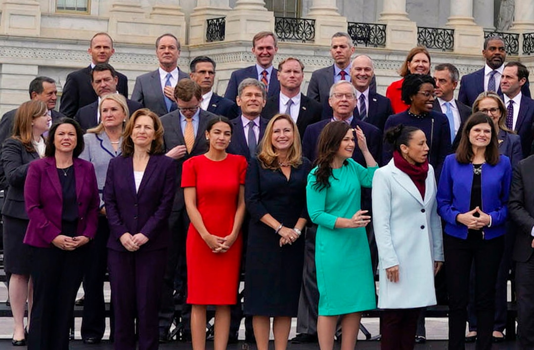 (Pablo Martinez Monsivais  |  Ap photo)Ben McAdams and other members of the freshman class of Congress as they pose for a group photo on Capitol Hill in Washington, Wednesday, Nov. 14, 2018.