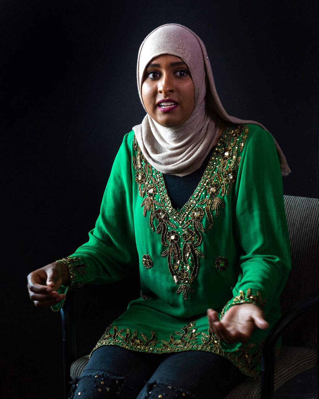 (Rick Egan  |  The Salt Lake Tribune)   Halima Noor, from Somalia.  Friday, Aug. 3, 2018.
