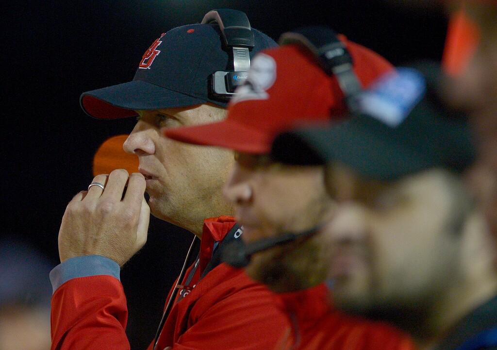Leah Hogsten  |  The Salt Lake TribuneSouthern Utah Thunderbirds head coach Ed Lamb. Southern Utah University leads Weber State University 17-0, October 2, 2015 at Stewart Stadium in Ogden. 