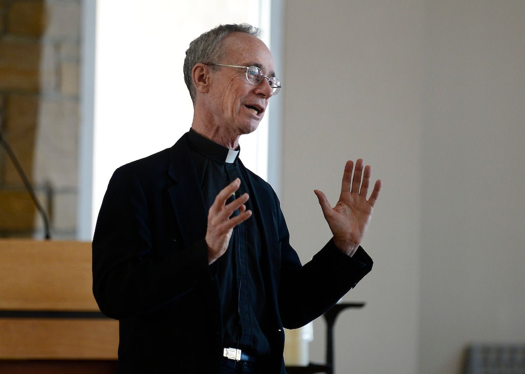 (Tribune file photo)
The Rev. Thomas Reese speaks in Salt Lake City in 2015.
