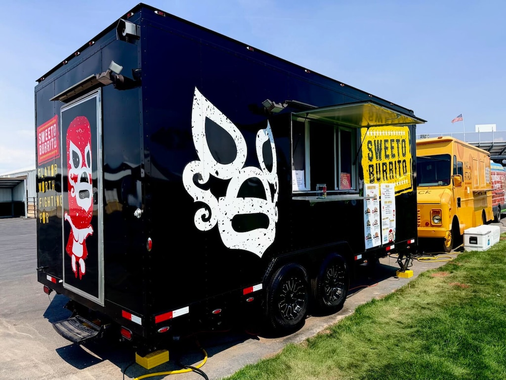 (Shane Schiele) Cache Valley's Sweeto Burrito restaurant has left its North Logan building and taken up a food trailer.