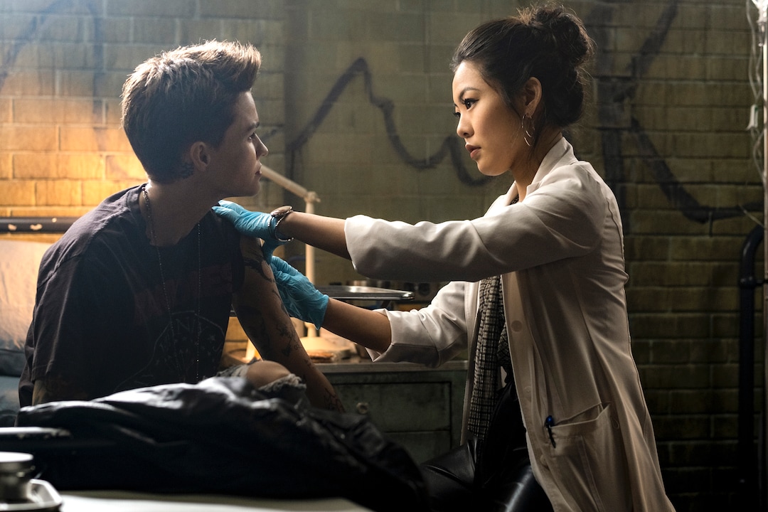 (Photo courtesy Kimberley French/The CW) Ruby Rose and Nicole Kang play stepsisters in “Batwoman.”