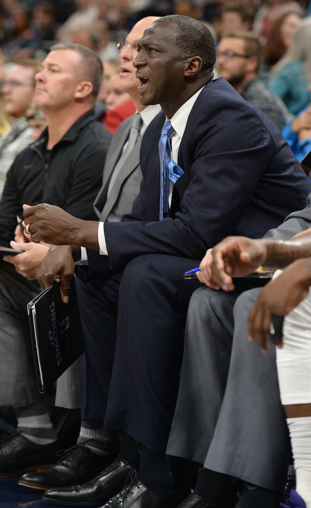 (Leah Hogsten  |  The Salt Lake Tribune) Phoenix Suns assistant coach and former Jazz head coach Tyrone Corbin. The Utah Jazz defeated the Phoenix Suns 112-101 during preseason NBA basketball at Vivint Smart Home Arena in Salt Lake City, October 6, 2017.