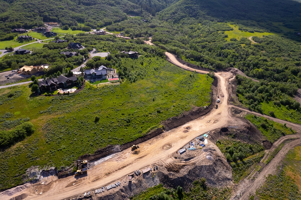 (Trent Nelson  |  The Salt Lake Tribune) Construction above Pineview Reservoir in Eden on Thursday, June 23, 2022. Ogden Valley voters could decide to incorporate as early as this year.