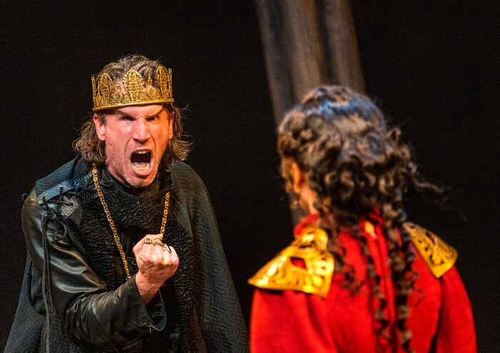 (Rick Egan | The Salt Lake Tribune) Aiden O'Reilly plays King Richard III, in "Richard III" at the Utah Shakespeare Festival in Cedar City, on Saturday, July 3, 2021.