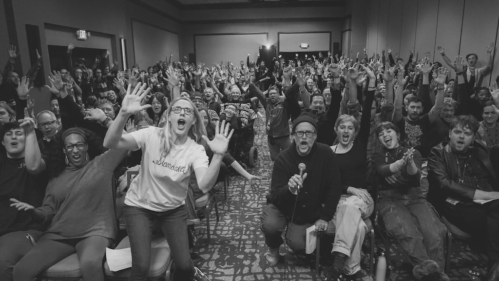 (Lauren Desberg) A photo from the 2024 Slamdance Film Festival. The festival had its 30th edition in January 2024, and will move to Los Angeles in 2025.