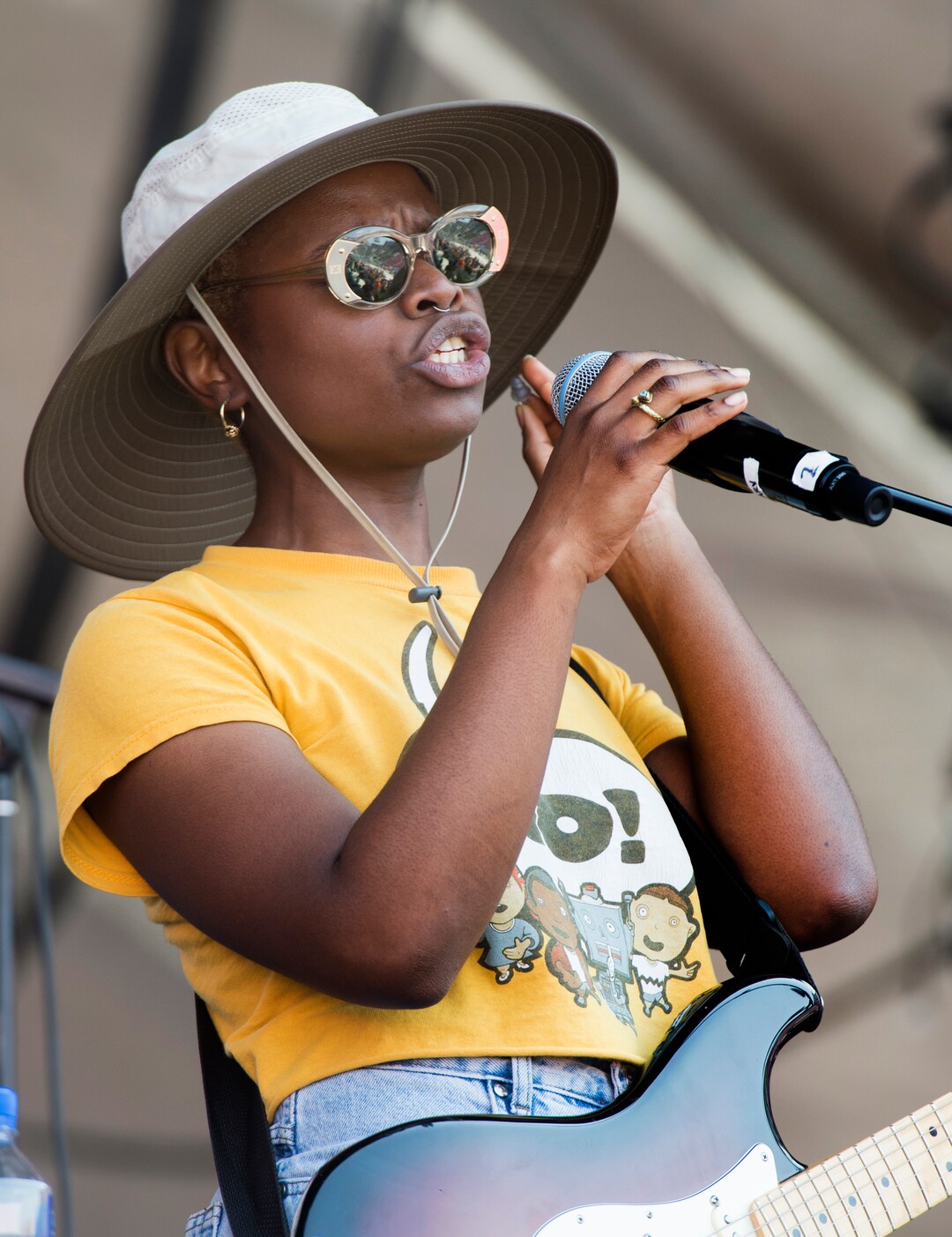 (Rick Egan  |  The Salt Lake Tribune)     Vagabon opens the Loveloud Festival, at Rice-Eccles Stadium, Saturday, July 28, 2018.