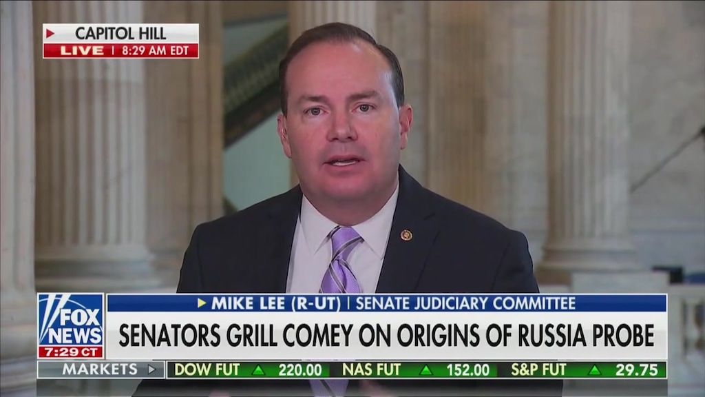 (Screengrab: Grabien) Sen. Mike Lee appears on "Fox and Friends" on Oct. 1, 2020