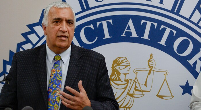 (Leah Hogsten | The Salt Lake Tribune) "We expect you to step up and protect your children," said Salt Lake County District Attorney Sim Gill during a joint FBI Child Exploitation Task Force press conference Tuesday to warn Utahns of the "hypersexualized virtual world" and to report the task force"s findings in the fight to prevent children from being lured by internet predators and raped, kidnapped or murdered, Nov. 19, 2019. The multi-agency representatives reported that the task force netted 30 perpetrators in just four days in one month and called attention to the need for parents to police their children"s online prescence.