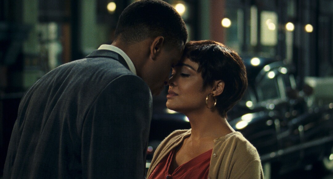 (Photo courtesy of Amazon Studios) Nnamdi Asomugha, left, and Tessa Thompson play two people in love in 1950s New York, in "Sylvie's Love."