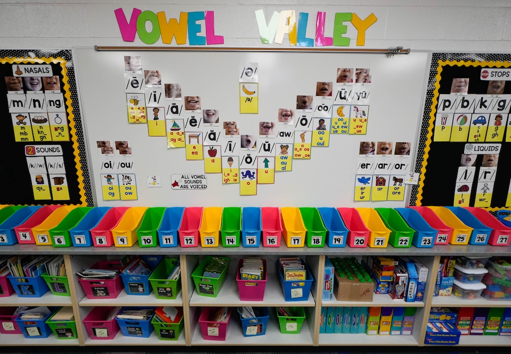 (Francisco Kjolseth | The Salt Lake Tribune) Classroom tools at Desert Sky Elementary, Eagle Mountain’s new elementary school on Monday, Aug. 21, 2023.