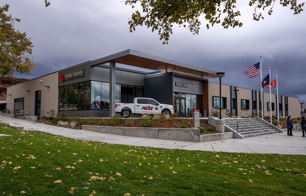 (Rick Egan | The Salt Lake Tribune) The new $14.5 million, 25,000-square-foot University Public Safety Building on Wednesday, Nov. 9, 2022.