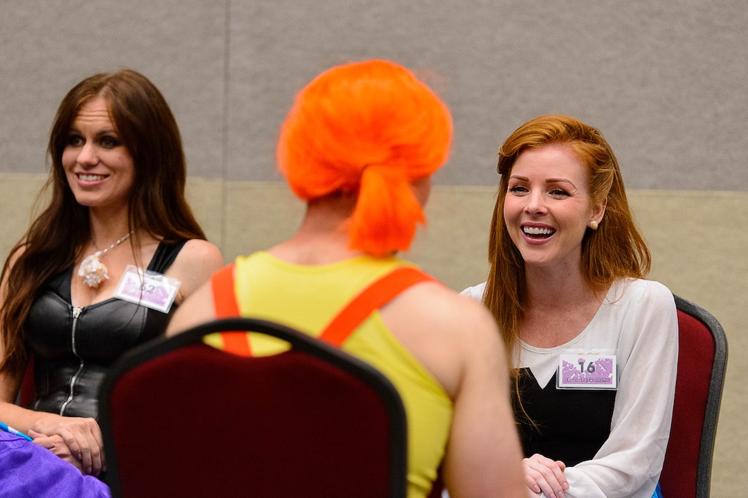 (Trent Nelson | The Salt Lake Tribune)  Sci-Fi Speed Dating at Salt Lake Comic Con, Thursday September 21, 2017.