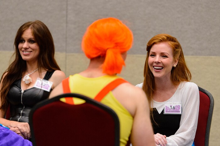 (Trent Nelson | The Salt Lake Tribune) Sci-Fi Speed Dating at Salt Lake Comic Con, Thursday September 21, 2017.