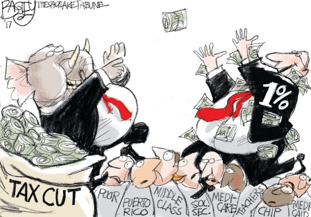 (Pat Bagley | The Salt Lake Tribune) This Pat Bagley cartoon appears in The Salt Lake Tribune on Tuesday, Dec. 19, 2017.