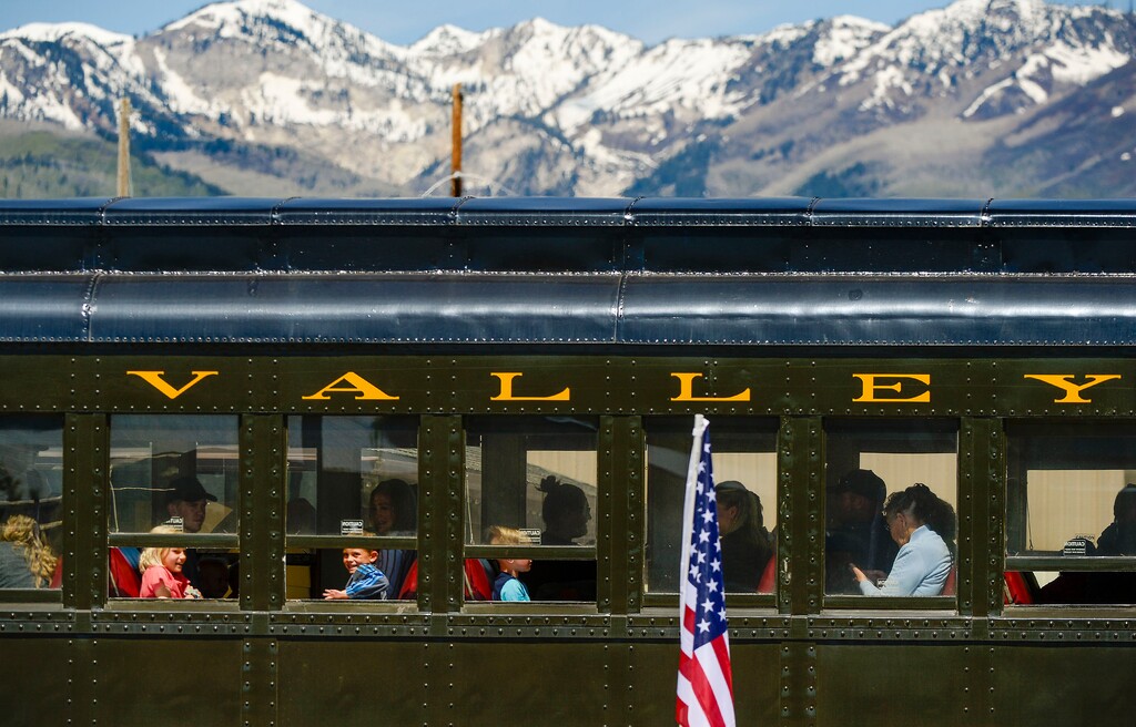 (Leah Hogsten  |  Tribune file photo) The Heber Valley Railroad, seen here on Memorial Day 2020, will be operating for a "Fiddlers & Fireworks" event on Pioneer Day, July 24, 2020.