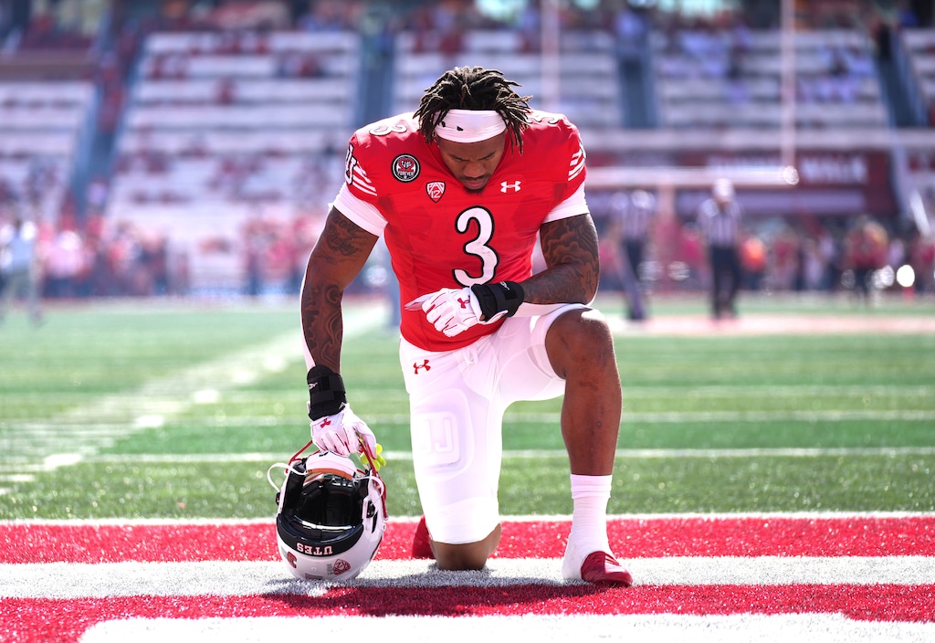 (Rick Egan | The Salt Lake Tribune) Ja'Quinden Jackson before game action between the Utah Utes and the UCLA Bruins at Rice-Eccles Stadium on Saturday, Sept. 23, 2023.