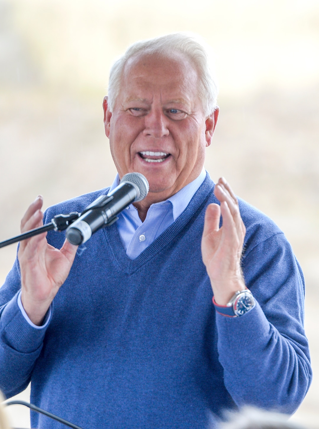 (Leah Hogsten  |  The Salt Lake Tribune) Dell Loy Hansen, View 72 investor and founder and chief executive officer of the Wasatch Group talks about the project, Monday, Oct. 22, 2018. Jordan Bluffs is moving forward with the View 72, Phase II development at Jordan Bluffs. The 265-acre parcel will be comprised of mixed-use development on the former Sharon Steel superfund industrial site.