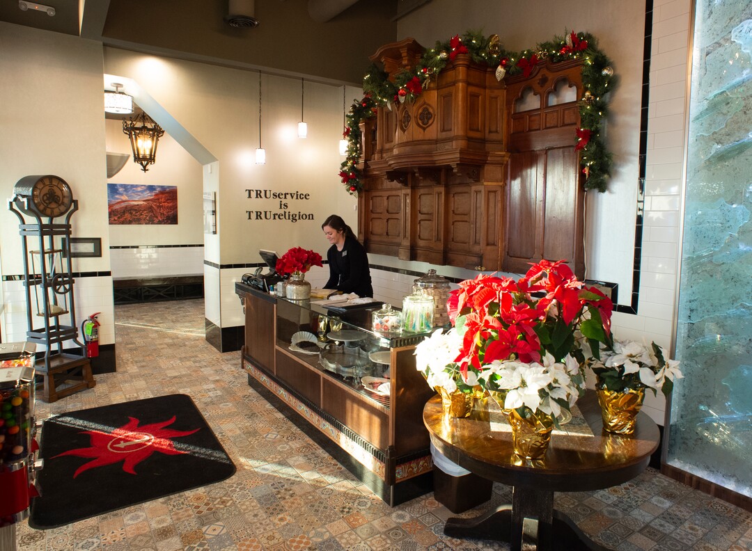 (Rick Egan  |  The Salt Lake Tribune)  Tru Religion Pancake & Steakhouse, which opened recently in Orem, features antique furniture from SSalt Lake City's Lamb's Grill. Friday, Dec. 28, 2018.