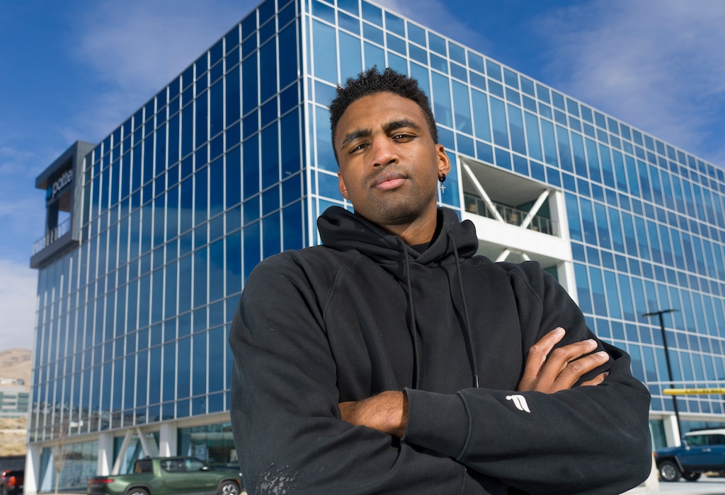 (Bethany Baker  |  The Salt Lake Tribune) Cody Scott, who recently found work after losing his job last year, stands for a portrait in Silicon Slopes in Lehi on Friday, Jan. 23, 2026.