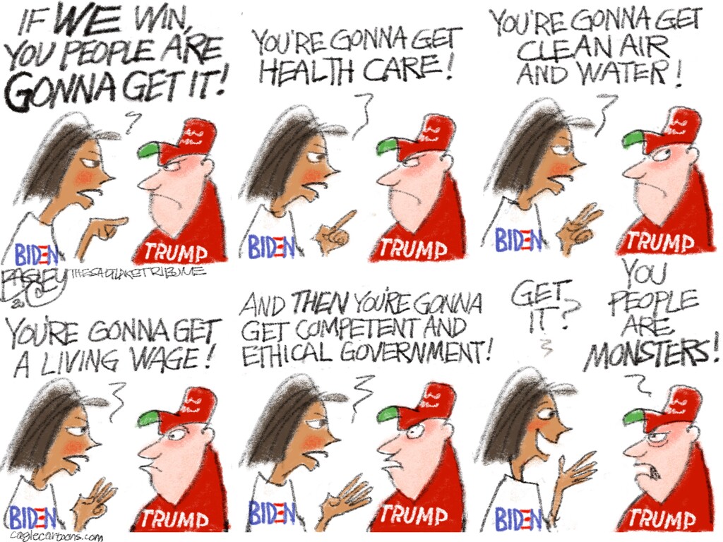 (Pat Bagley | The Salt Lake Tribune) This cartoon, titled "Revenge of the Dems," appears in The Salt Lake Tribune on Thursday, Sept. 17, 2020.