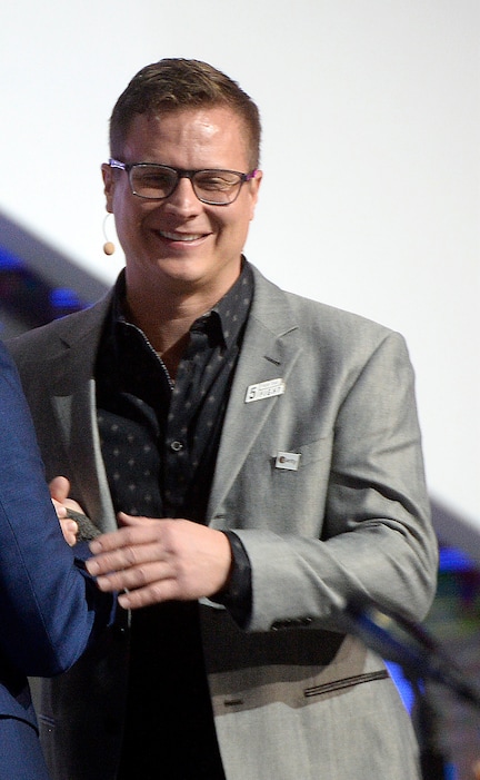 (Al Hartmann  |  The Salt Lake Tribune) 	Dave Bateman, Entrata, CEO speaks in the opening session to over 14,000 at the 2018 Silicon Slopes Tech Summit at the Salt Lake Convention Center Thursday Jan. 18.