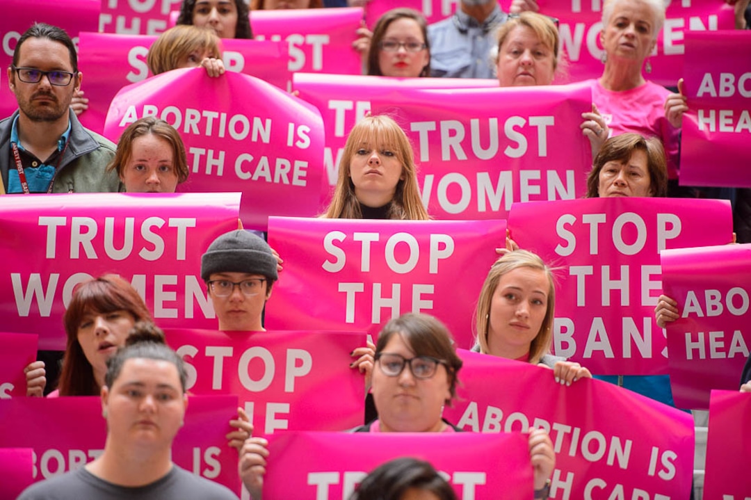 (Trent Nelson  |  The Salt Lake Tribune)  Planned Parenthood Association of Utah and the ACLU of Utah hold a news conference on Utah's pending 18-week abortion ban, at the Utah Capitol in Salt Lake City on Wednesday April 10, 2019.