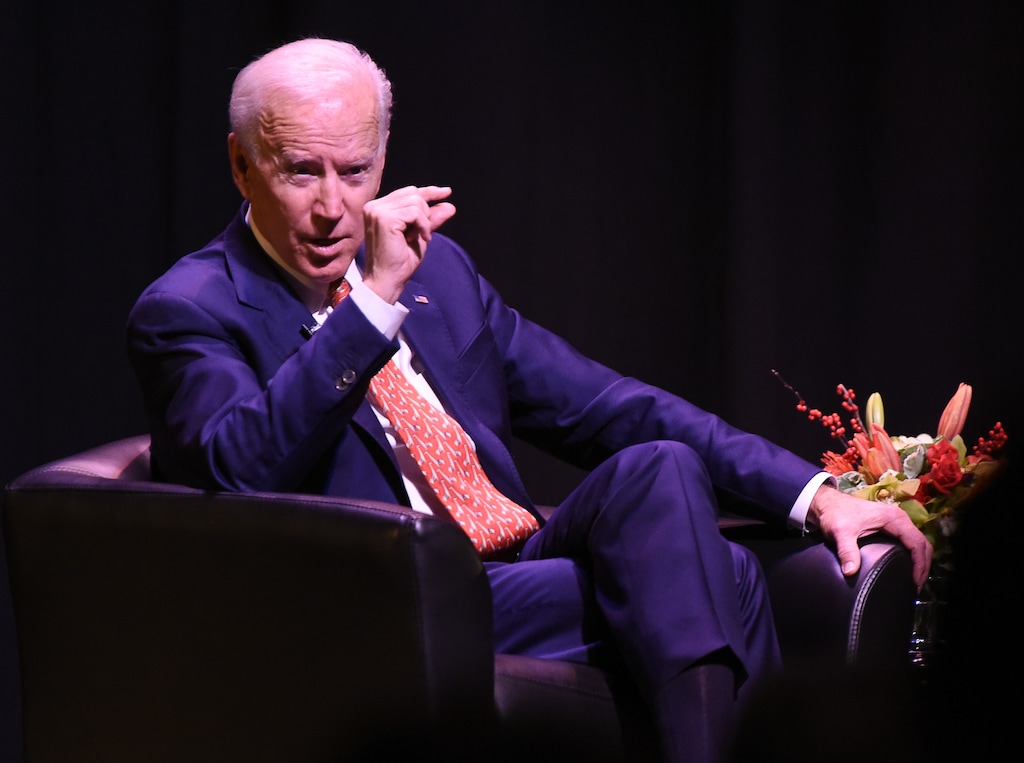 (Francisco Kjolseth | The Salt Lake Tribune) Vice President Joe Biden remarks "I am most proud of not one skinny hint of scandal in eight years," as he gestures while speaking at Kingsbury Hall on the University of Utah campus on Thursday, Dec. 13, 2018, as part of the MUSE (My U Signature Experience) Project, a university presidential initiative meant to enrich undergraduate education across the U.