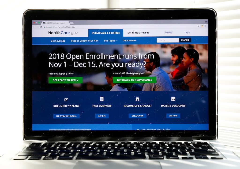 (AP file photo) The Healthcare.gov website is seen on a computer screen in Washington in 2017.  A new poll suggests that Utah was among 17 states that saw the number of uninsured residents rise in 2017 after years of steady declines. Some attributed the trends to changes in the Affordable Care Act, also known as Obamacare.