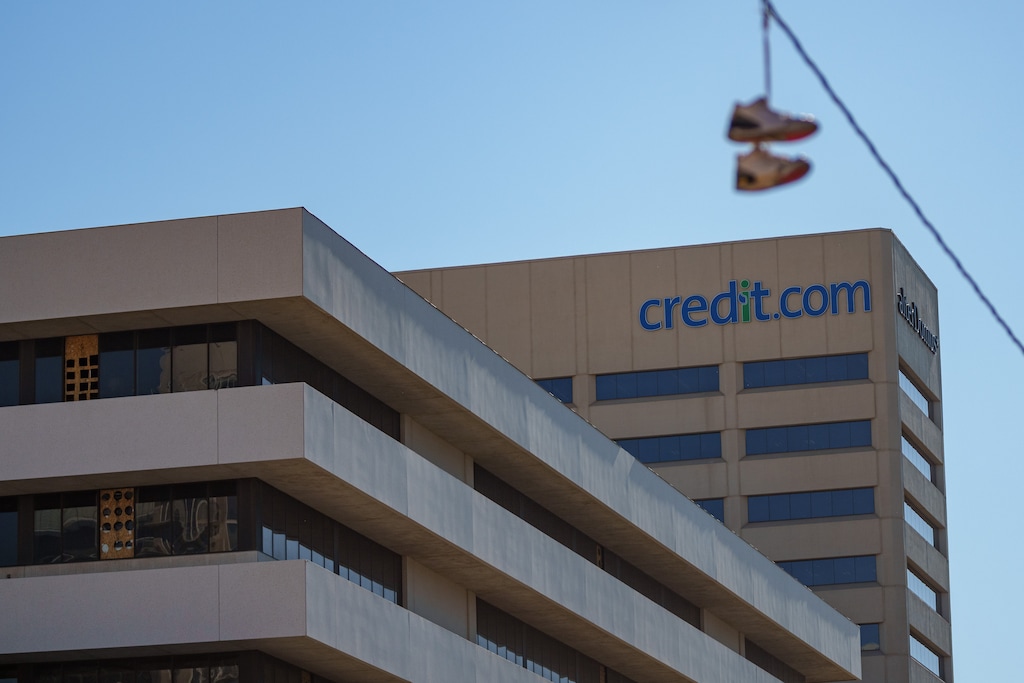 (Trent Nelson | The Salt Lake Tribune) The offices of Credit.com in Salt Lake City on Monday, July 8, 2024. After hundreds of recent layoffs and legal battles, employees say, they discovered a newly announced CEO had been accused in the past of serious misconduct with colleagues.