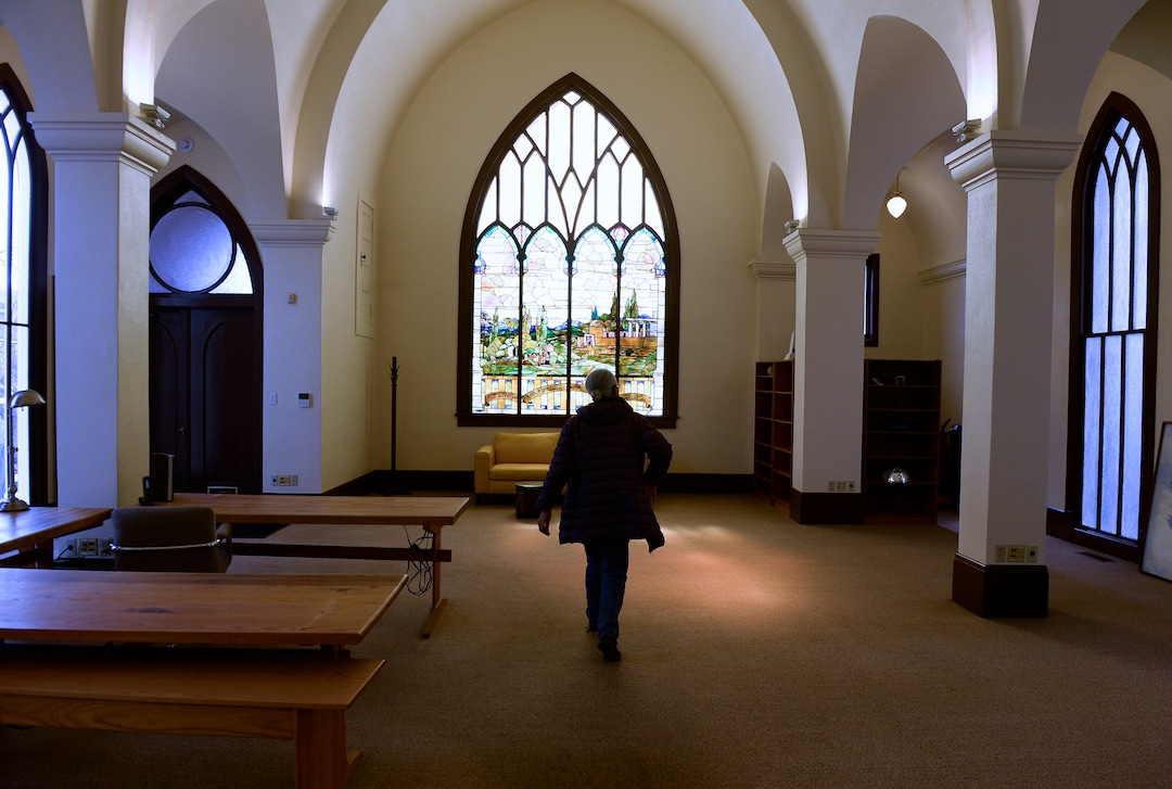 Leah Hogsten  |  The Salt Lake Tribune  Danish Evangelical-Lutheran Church owner Tanya Mahood purchasd the property in 1986.  The historic Danish Evangelical-Lutheran Church in The Avenues is for sale for $1.05 million. The 110-year-old former church has been renovated and has been used as office space for 30 years.The church property incudes a three bedroom residence.