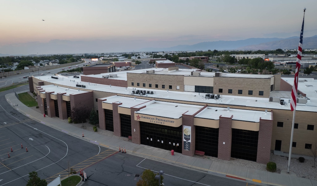 (Francisco Kjolseth | The Salt Lake Tribune)  The American Preparatory Academy campus in West Valley City is pictured on Thursday, July 30, 2026.