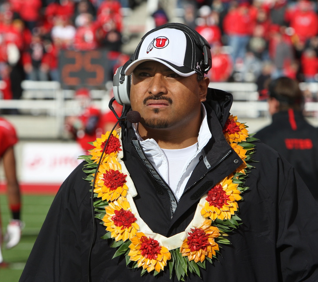 Photo courtesy of University of Utah AthleticsUniversity of Utah Defensive coach Kalani Fifta Sitake on the sidelines before the Utes' home game against Colorado Friday, Nov. 25, 2011 in Salt Lake City, Utah. 